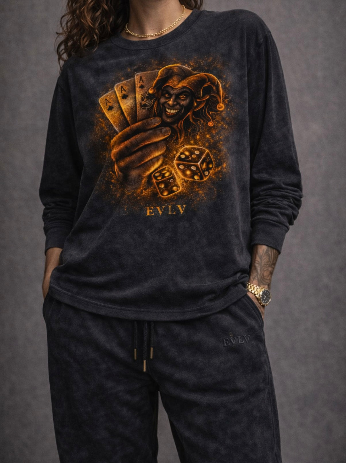 EVLV Players Women’s Cropped Long Sleeve