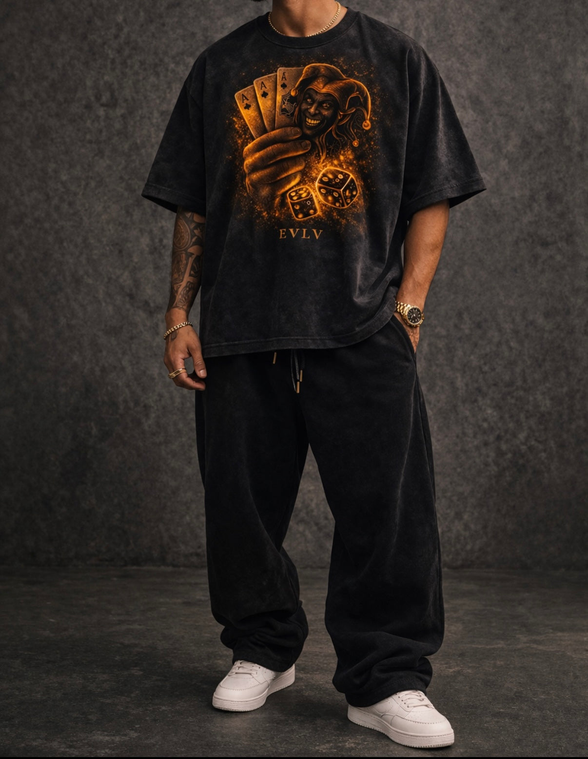 EVLV Players Graphic Tee (Men’s Oversized)