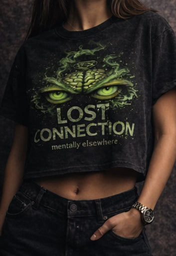 LOST CONNECTION CROPPED TEE